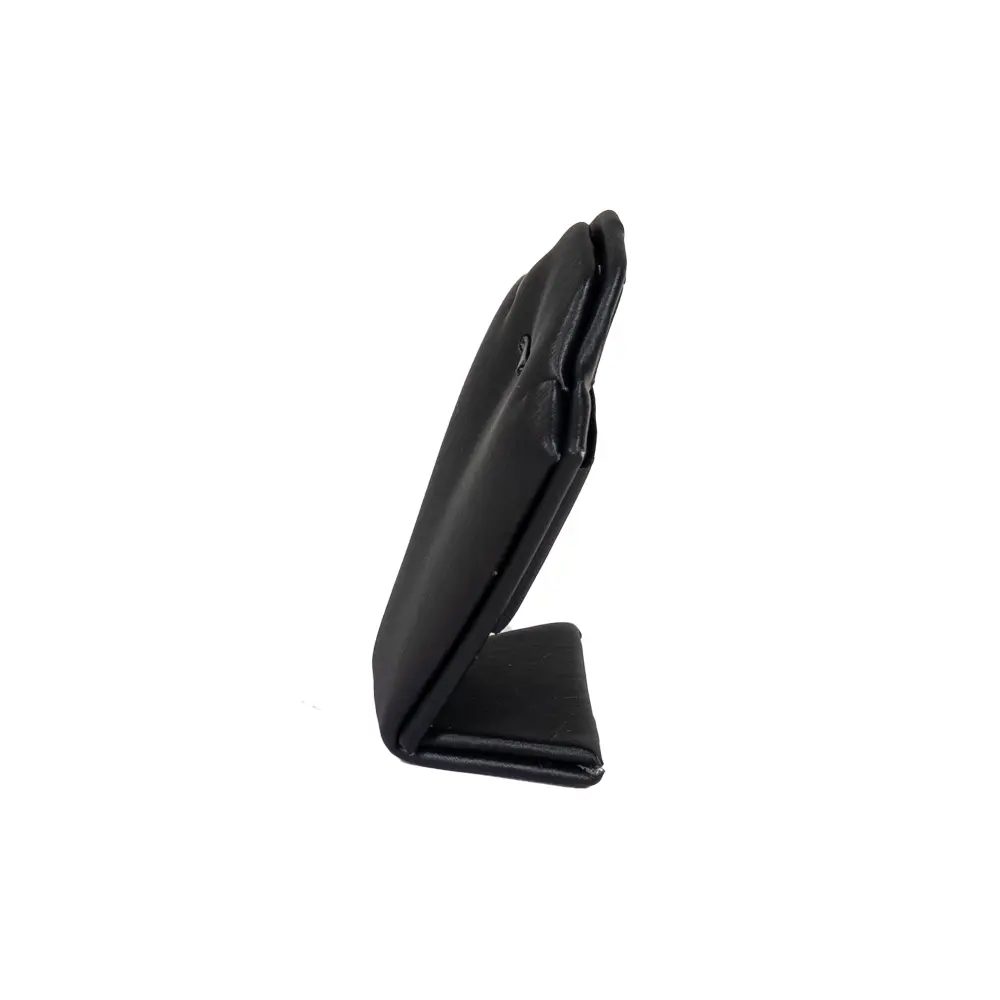 necklace stand leatherette small black side view PNS81S