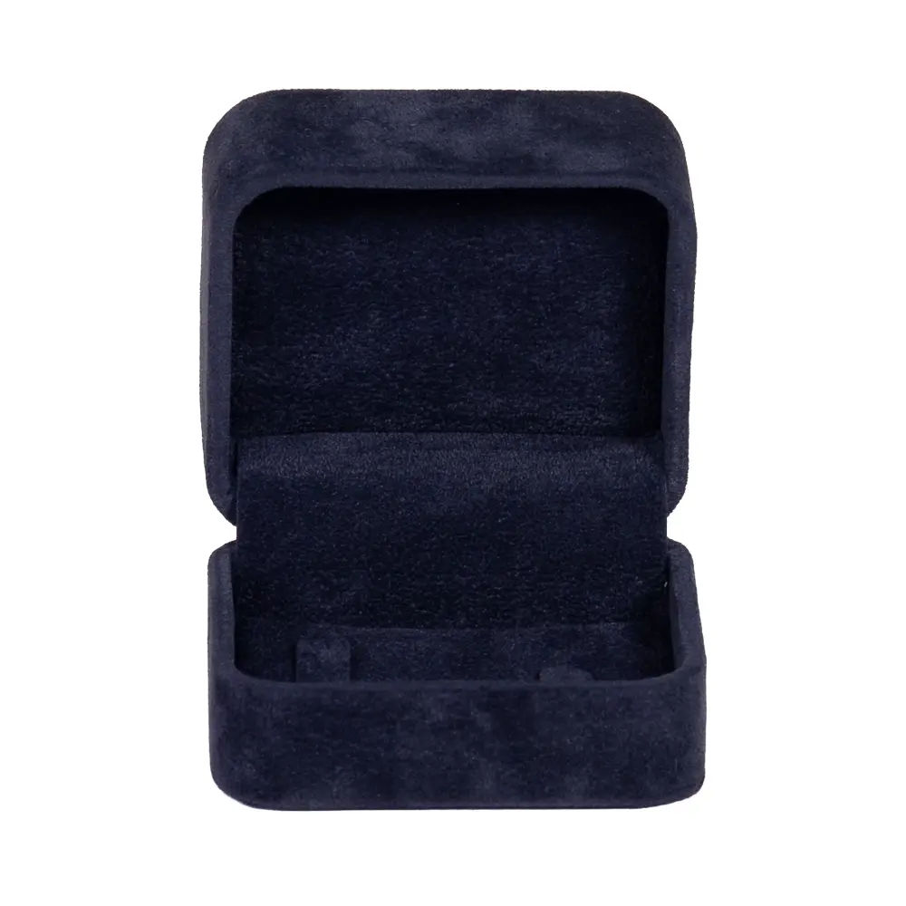 royal blue couple ring velvet box