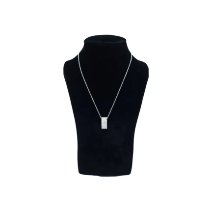 Jewelry Necklace Stand small black velvet front with necklace NS83S