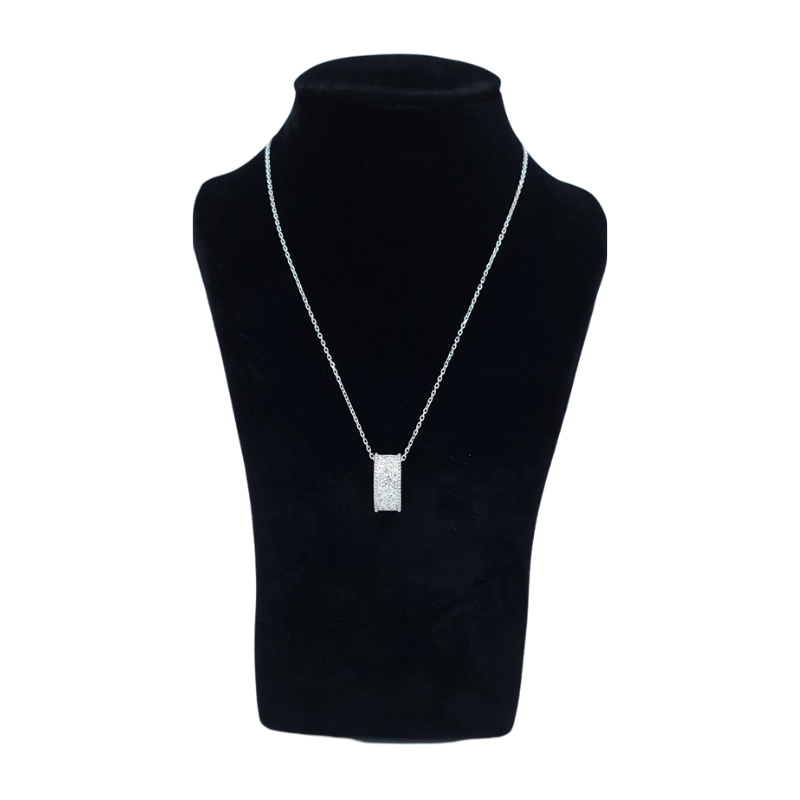 small luxurious black velvet necklace stand