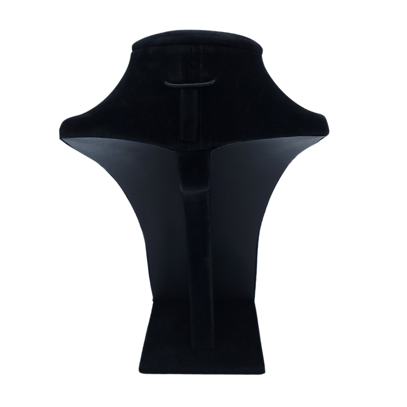 small luxurious black velvet necklace stand