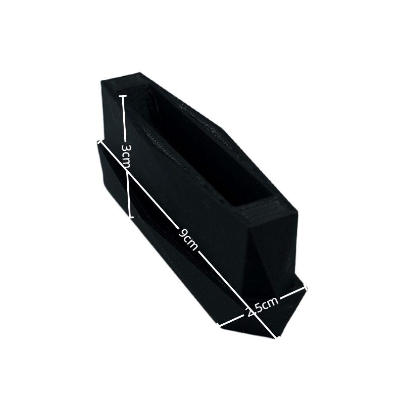 black multi cut surface bangle stand