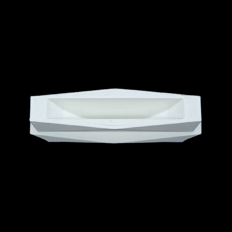 white multi cut surface bangle stand