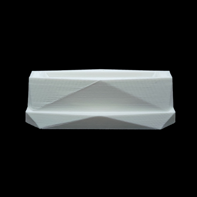 white multi cut surface bangle stand