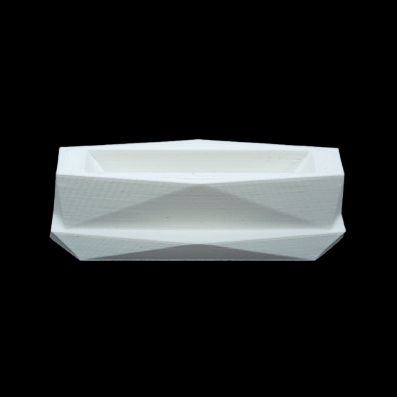 white multi cut surface bangle stand
