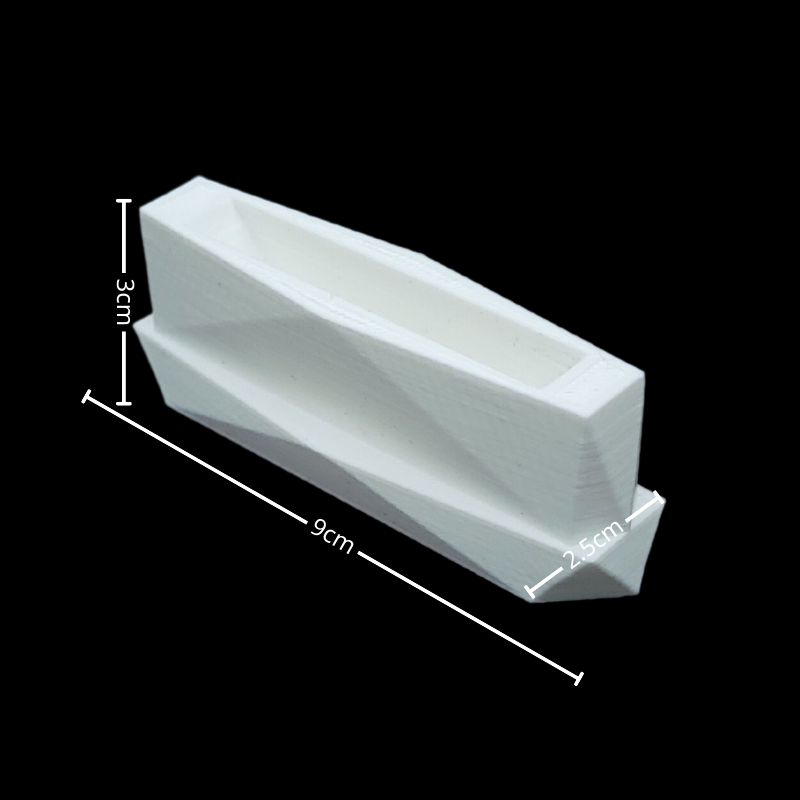 white multi cut surface bangle stand