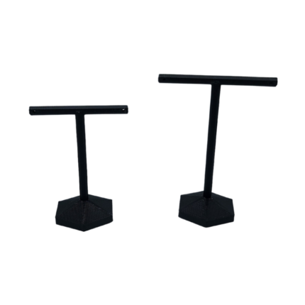 Black hexagonal base earring holder-7