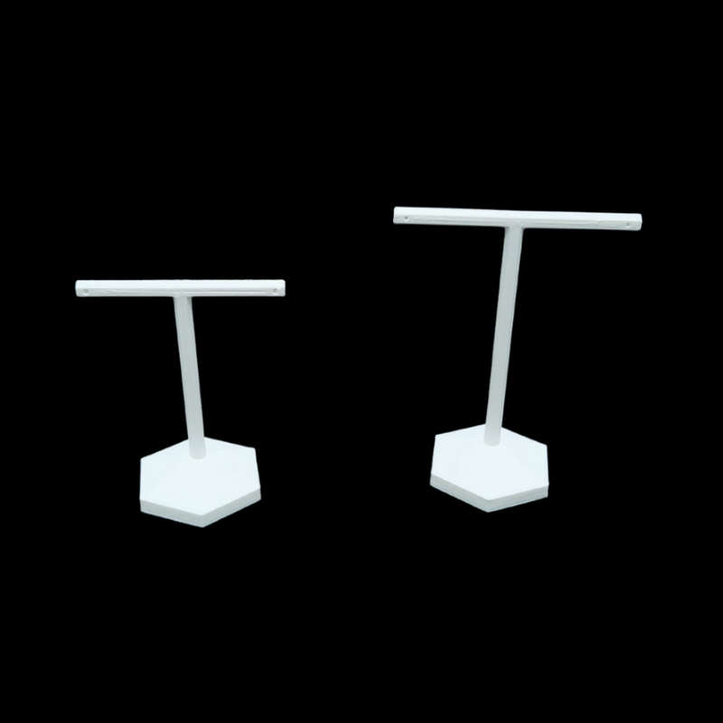 PLER80L Large Hexagonal Base Earring Stand-2 hexagonal base earring holder-1