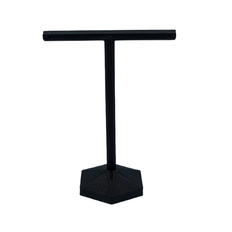 Black Large Hexagonal Base Earring Stand-4