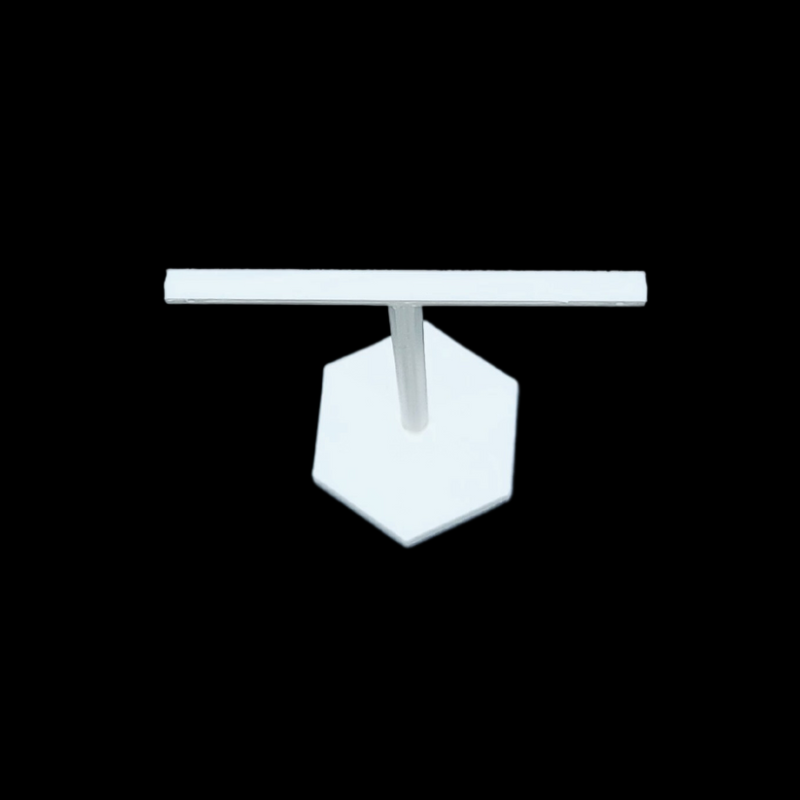 white hexagonal base earring holder-6