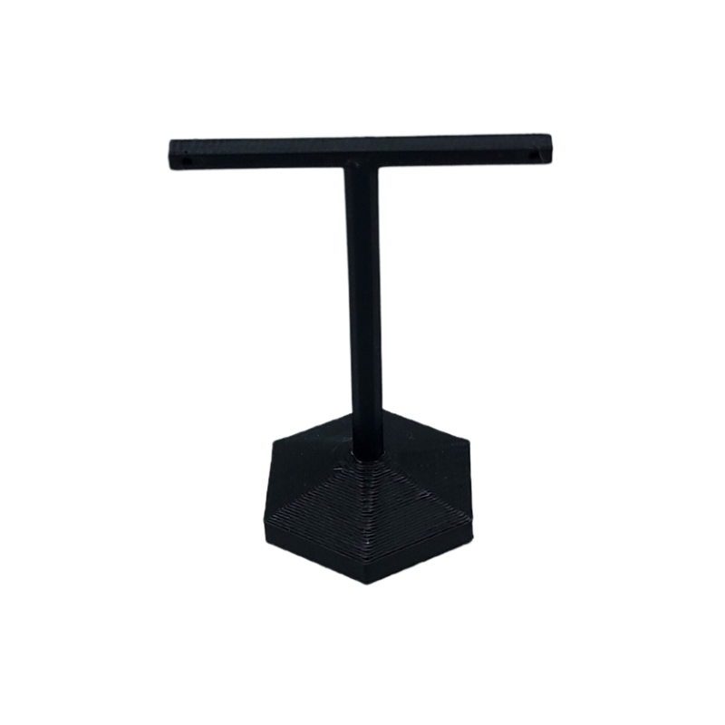 PLER80SBL Black Small Hexagonal Base Earring Stand-1 Black Large Hexagonal Base Earring Stand-13
