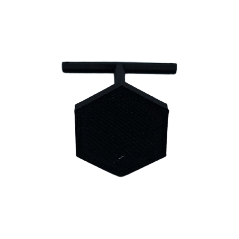 PLER80SBL Black Small Hexagonal Base Earring Stand--3 Black Large Hexagonal Base Earring Stand-11