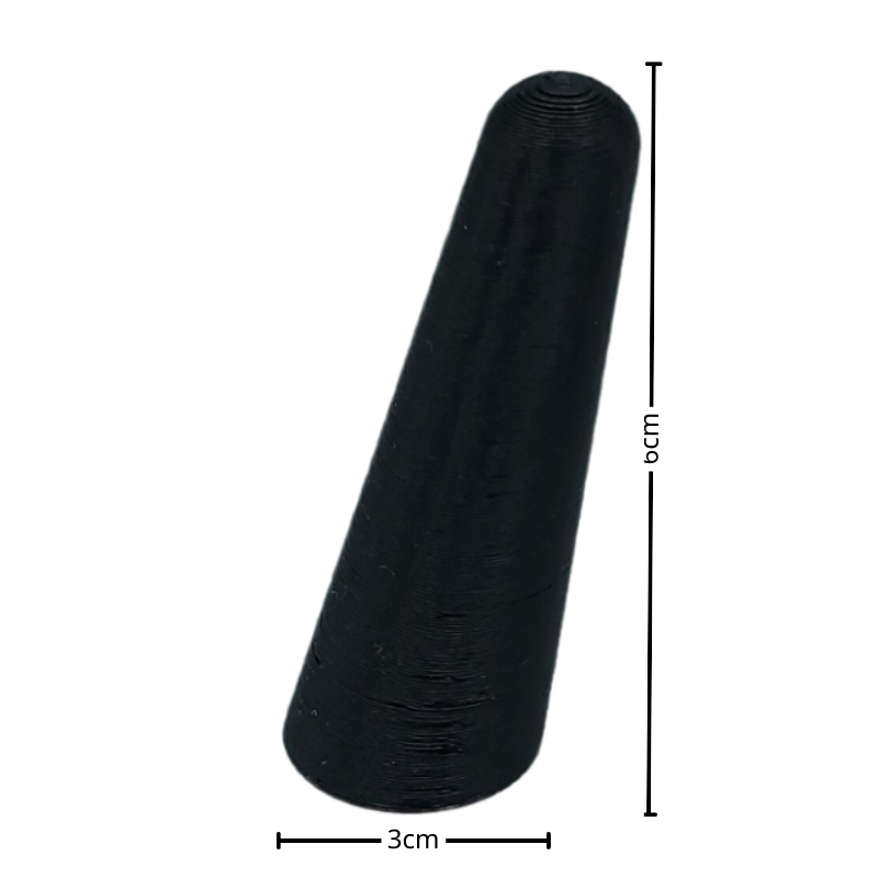 black round base finger ring stand