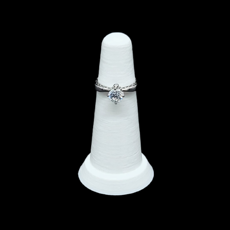 white round base ring stand