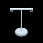 white 3d print round base earring stand