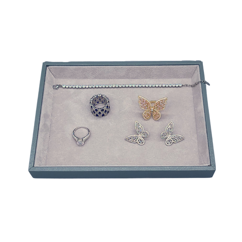 jewellery display tray-green