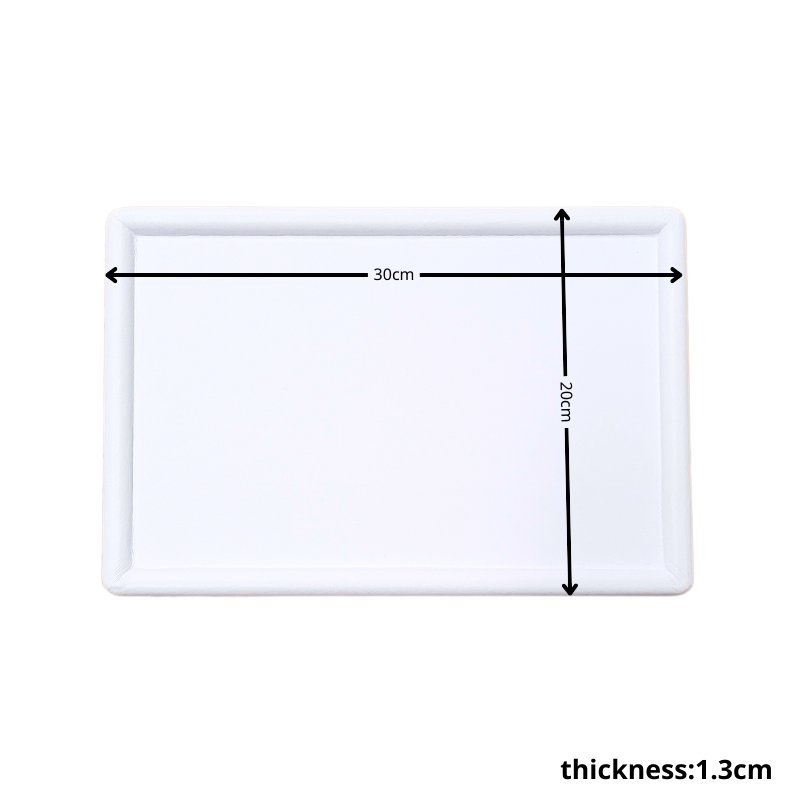 730I-L White plain tray-5 jewellery display tray -white