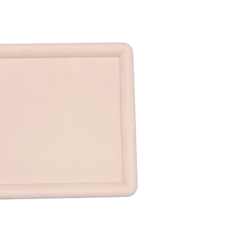 730IM begie tray-4 Jewellery display tray rounded corners (beige)