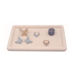 730IS begie tray-2 Jewellery display tray rounded corners (beige)