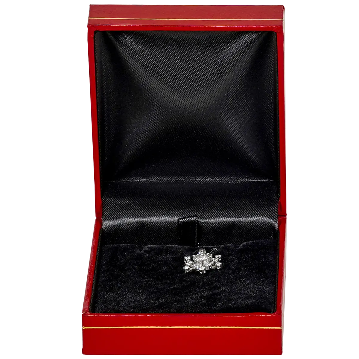 jewellery box for necklace wholesale jewellery box in australia red BXP83 - display with pendant front