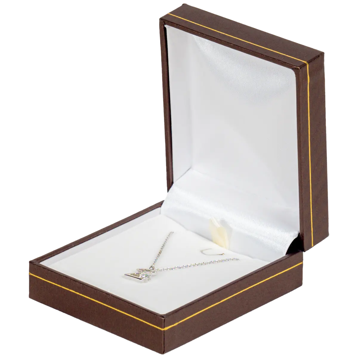 jewellery-for-necklace-wholesale-jewellery-box-in-australia-brown- display with pendant - display with necklace side