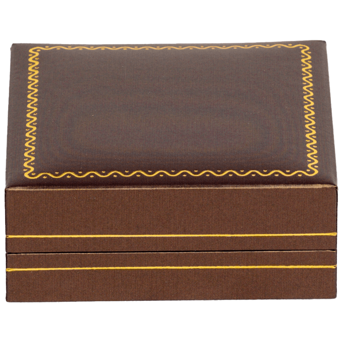 necklace box jewellery box necklace brown - close front