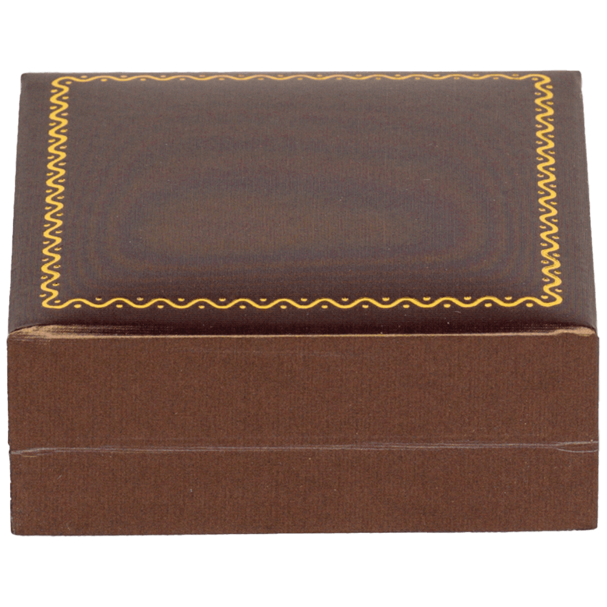 necklace box jewellery box necklace brown - close back