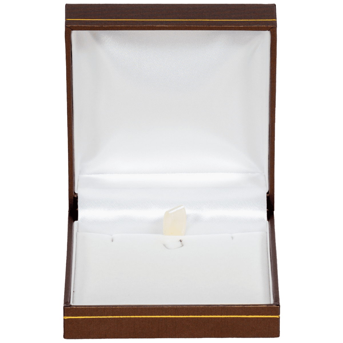 necklace box jewellery box necklace brown - open front