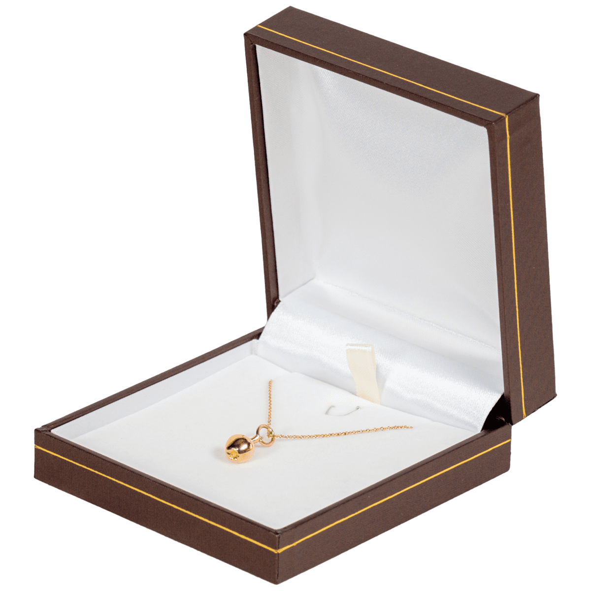 necklace-box-jewellery-box-necklace-brown-BXP82L-5 necklace box jewellery box necklace brown - display with necklace side