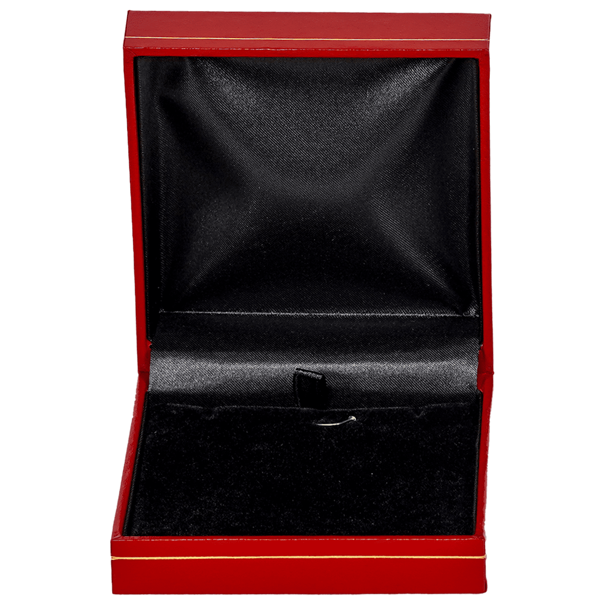 necklace box jewellery box necklace red - open front