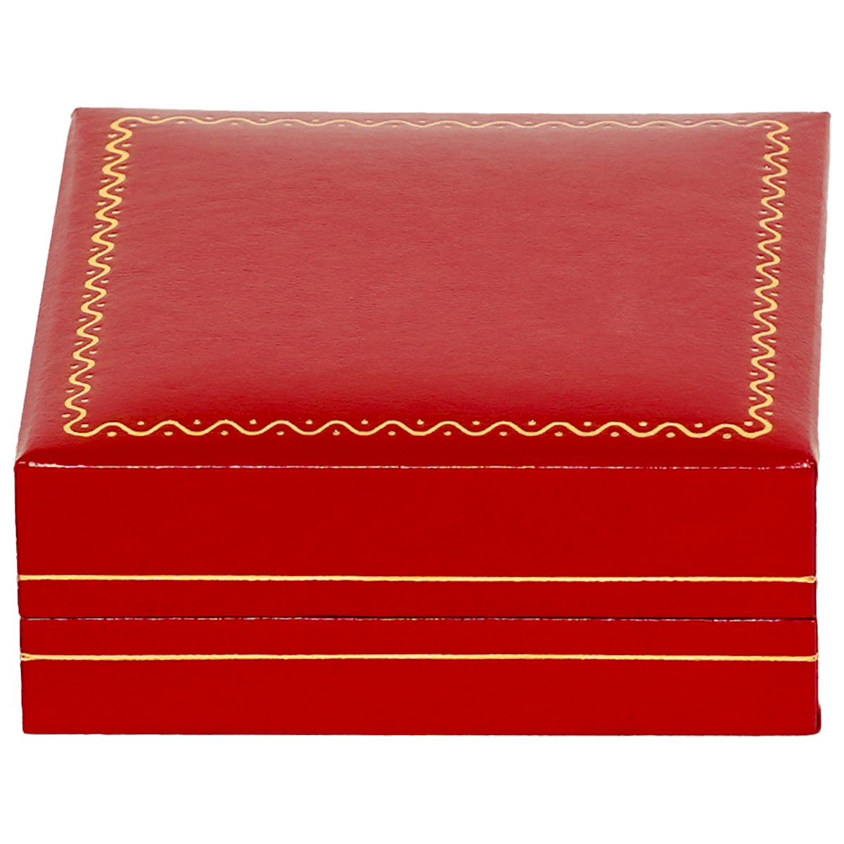 necklace box jewellery box necklace red - close front