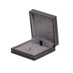 necklace box large black paper open side view with jewellery BXP82LBL