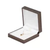 necklace box large brown paper open side view with jewellery BXP82LBL