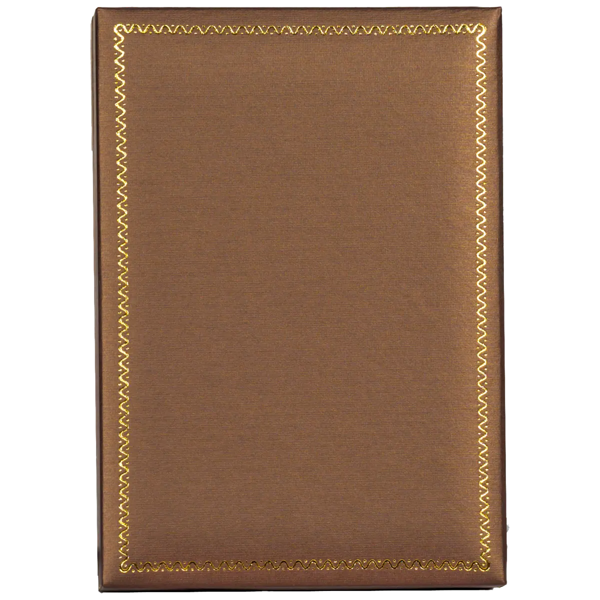 necklace gift box custom jewellery packaging brown - close top