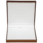 necklace jewellery box necklace gift box australia brown -open front