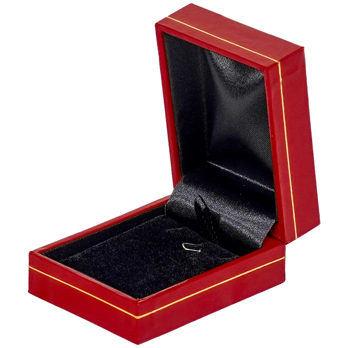 necklace packaging small necklace box red BXP84 - open side