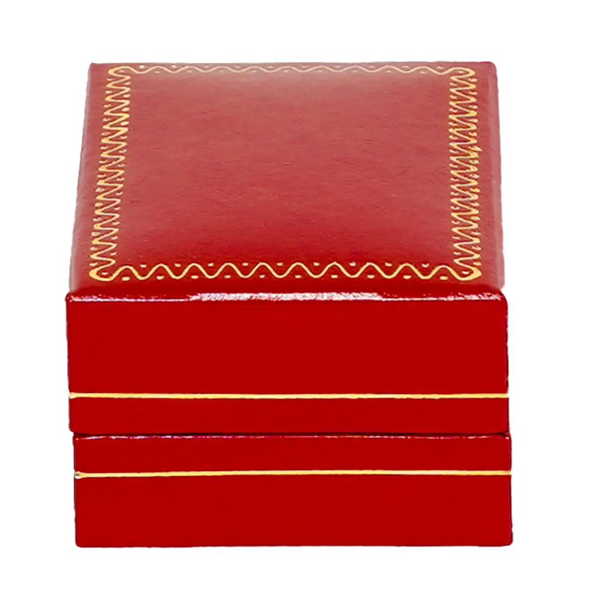 necklace packaging small necklace box red BXP84 - close front