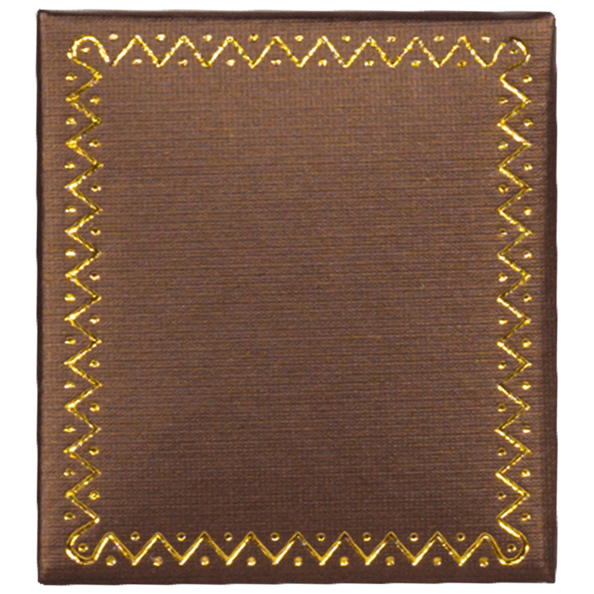 small earring box brown leather look paper jewellery box AU - top