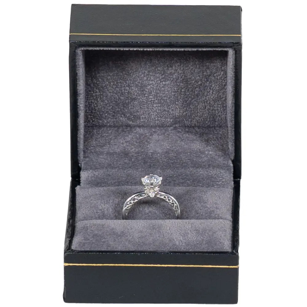 BXR86BL-Ring-Gift-Box-black-open-front Ring-Gift-Box-black-open-front