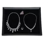 Large Jewellery Tray standup front view with jewellery-TRAV82