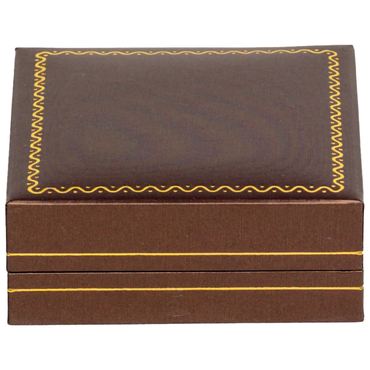 box of bangle brown jewellery bangle box - close front