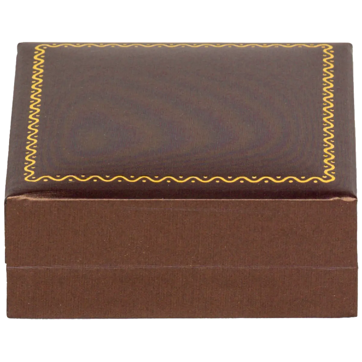 box of bangle brown jewellery bangle box - close back