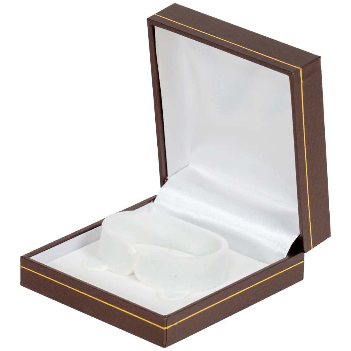 box of bangle brown jewellery bangle box - open side