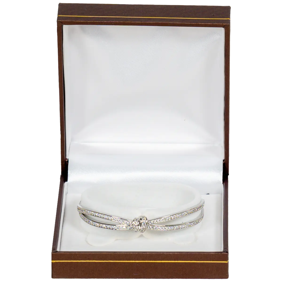 box of bangle brown jewellery bangle box - display with bangle front