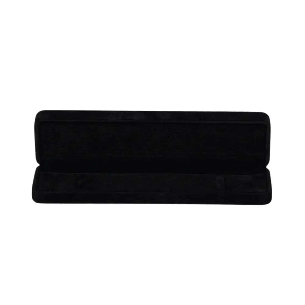 bracelet box velvet black front view open BXB81BL