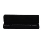 bracelet box velvet black front view with bracelet BXB81BL