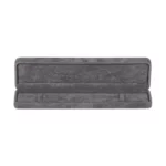 bracelet box velvet dark grey open front view BXB81DGR