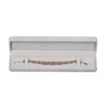 bracelet box velvet grey front view with bracelet BXB81RB