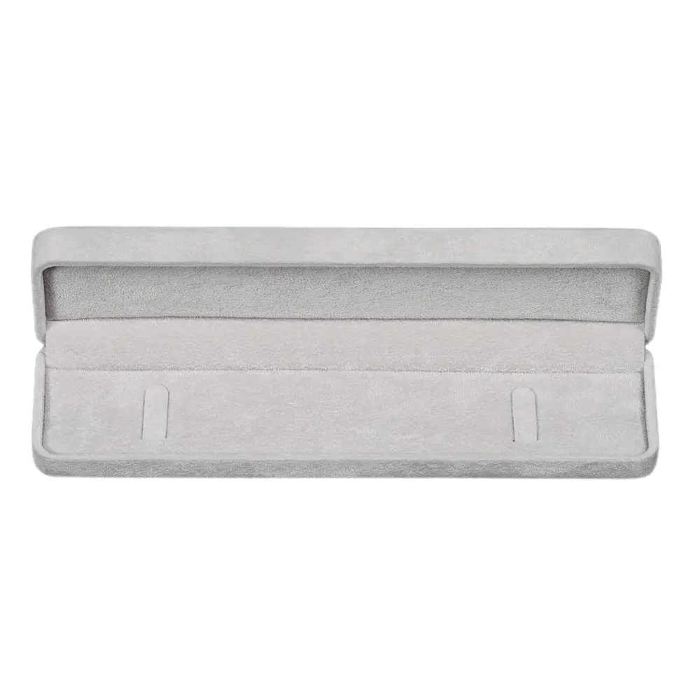 bracelet box velvet-grey-open-top-view-BXB81GR