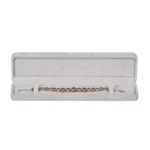 bracelet box velvet grey top view with bracelet BXB81RB